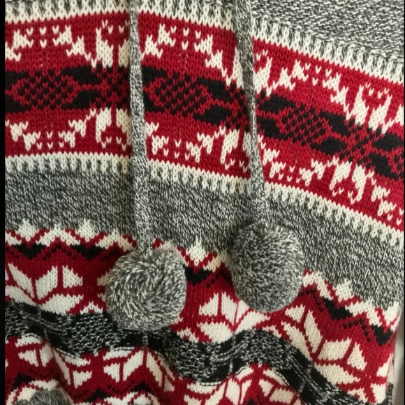 Yet Again Gray Hooded Sweater size Large - Picture 3 of 3